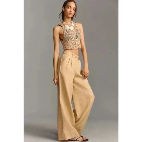 NWT Anthropologie Faithful Circa Linen Pants XS - Picture 7 of 7